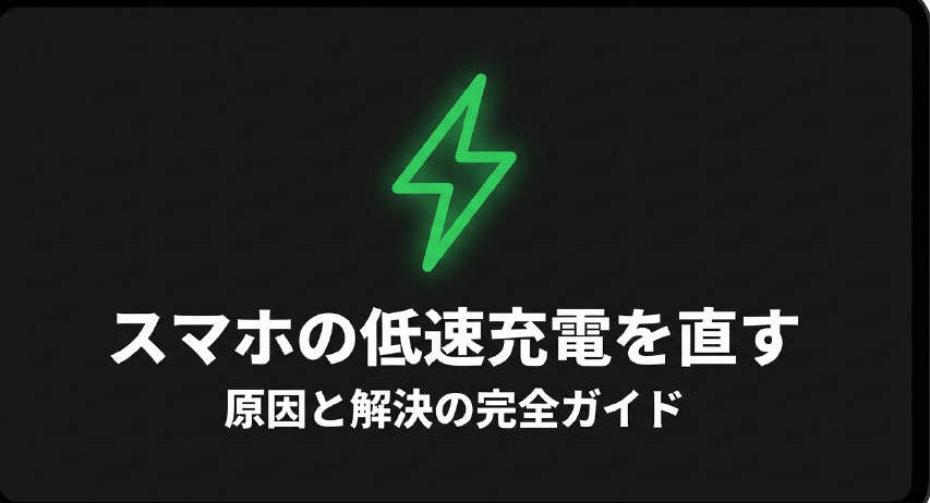 スマホの低速充電を直す完全ガイドのタイトル画像