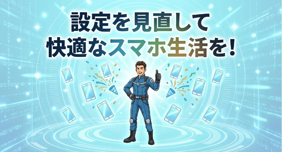 通信設定を見直して快適なスマートフォン生活を送ろうという読者へのメッセージ