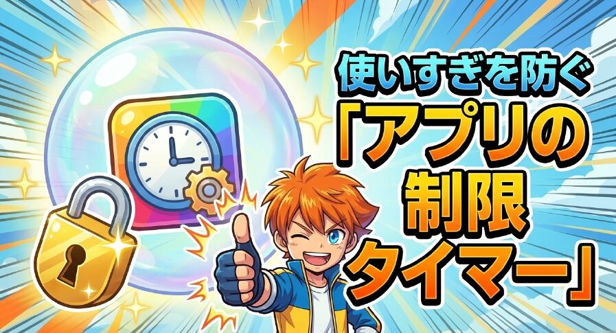 スマホの使いすぎを防ぐためのアプリ制限タイマー機能の紹介