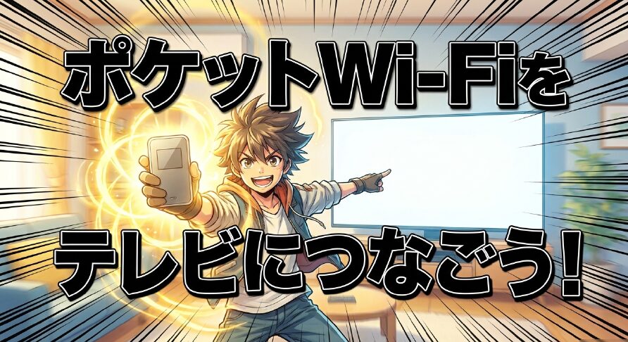 ポケットWi-Fiを テレビにつなごう!