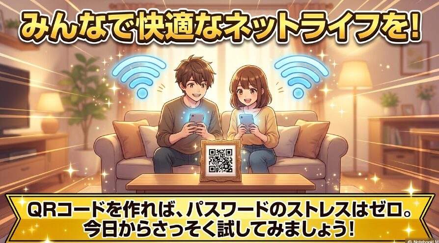 QRコードを作ってパスワードのストレスをゼロにし、快適なネットライフを送ろう