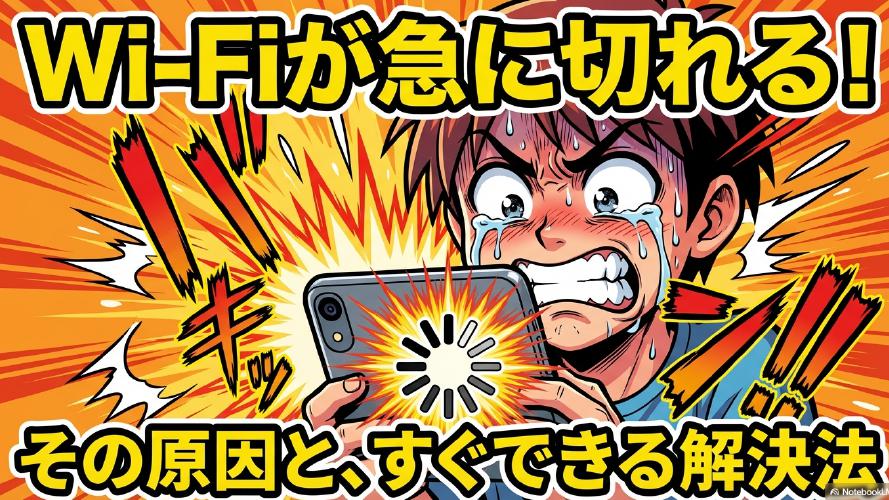 Wi-Fiが急に切れる！その原因と、すぐできる解決法