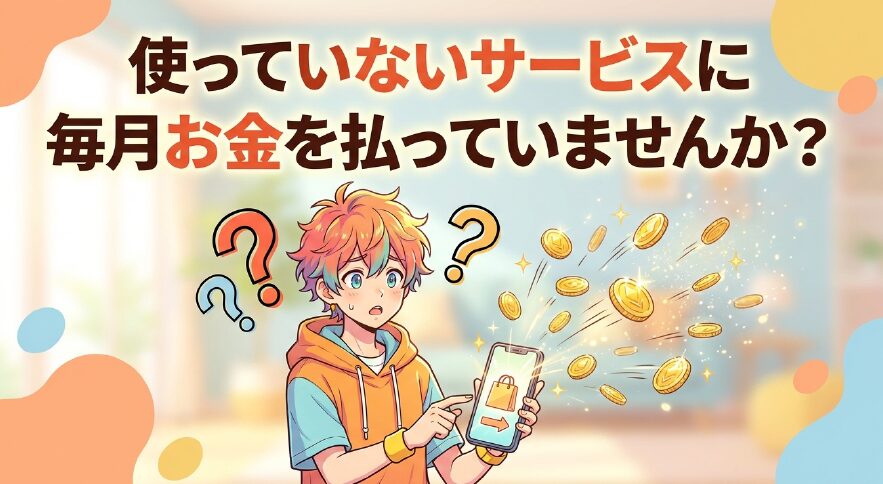 使っていないサービスに毎月お金を払っていませんか？