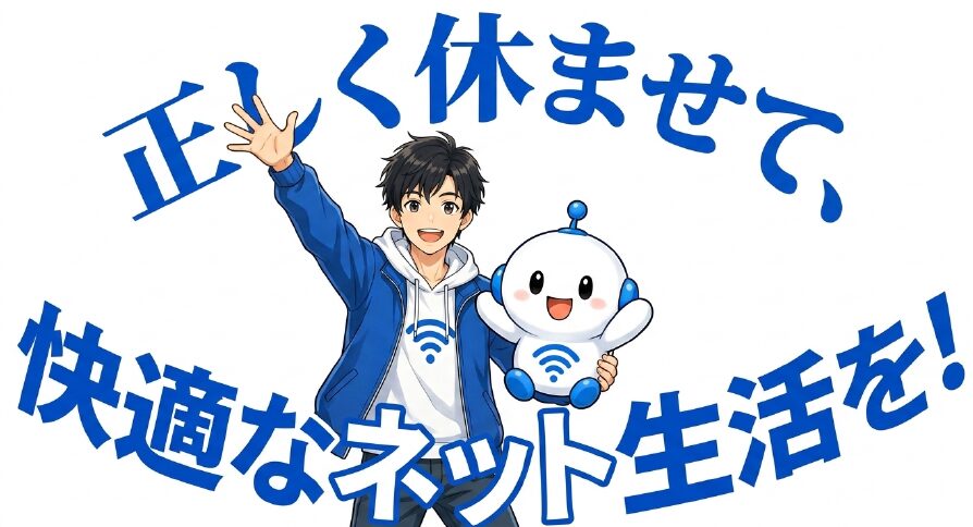 正しく休ませて、快適なネット生活を