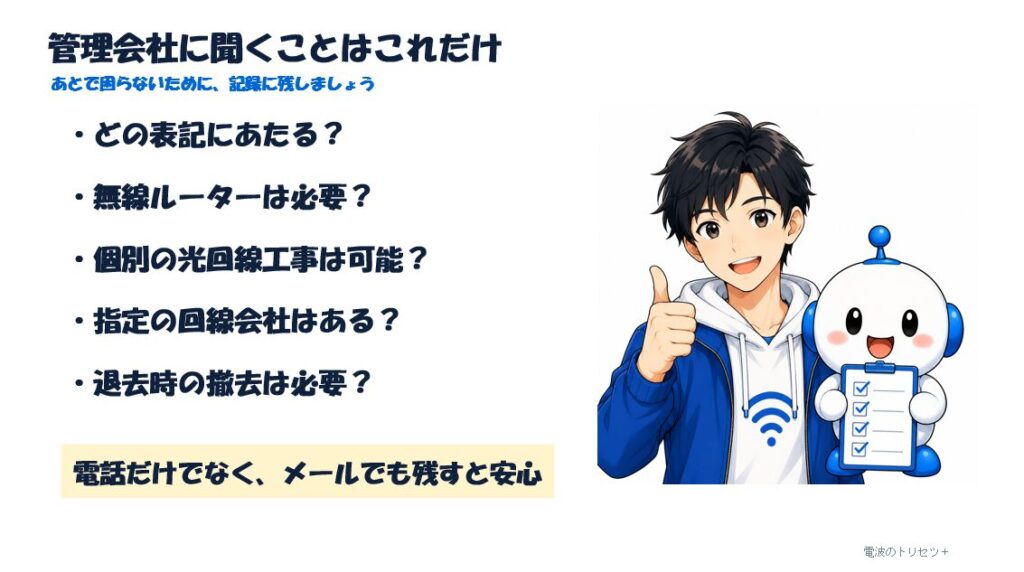 管理会社や大家さんに確認すべきことのチェックリスト